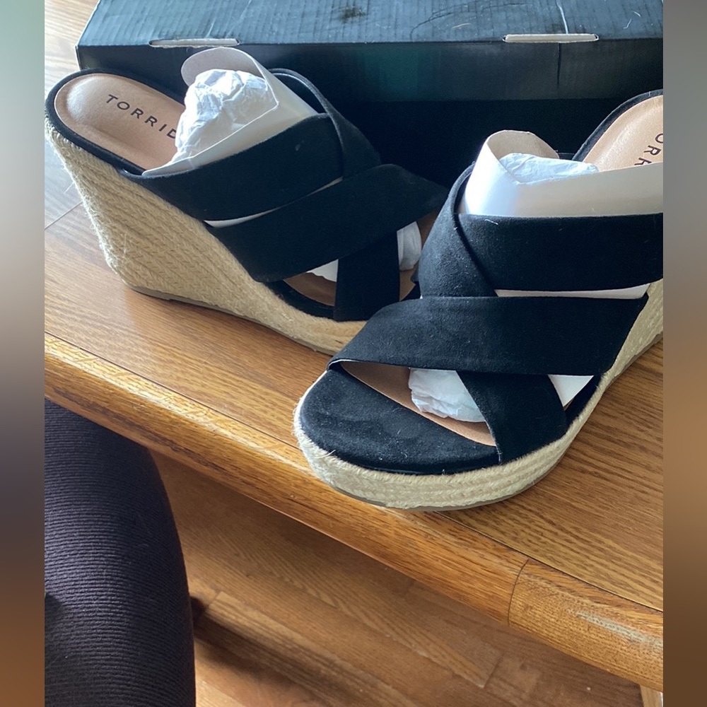 Torrid Mule Platform Espadrille Wedge (WW) 9.5 - Picture 2 of 2